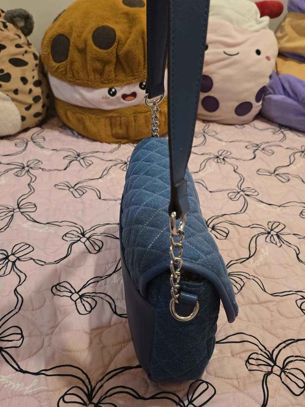 Juicy Couture Embellished Denim Shoulder Bag in Blue